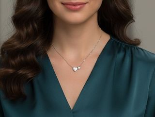 თეთრ ოქროში ამოვლებული 925 ვერცხლის სამკაული  /  Silver jewelry plated in white gold.