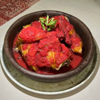 წიწილა შინდის სოუსში