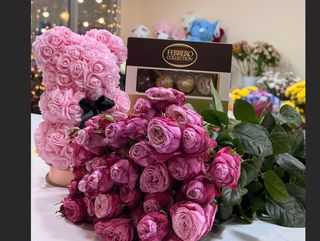 სასაჩუქრე ნაკრები ჯუჯა ვარდებით