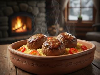 მიტბოლები კუსკუსით