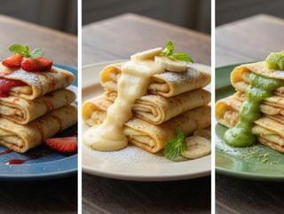 ბლინი ბანანის ტოპინგით