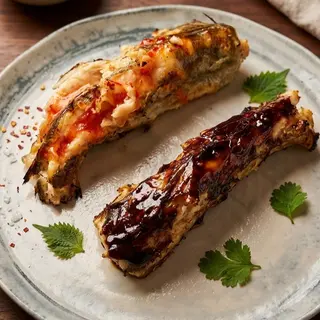 Grilled hake