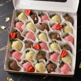 30 chocolate-covered strawberries