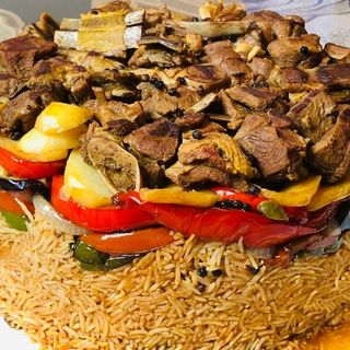 მაკლუბა ხორცით/maklouba meat