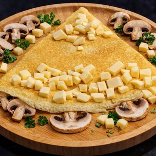კრეპი სოკოთი და ყველით