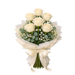 თეთრი ვარდი 6 ტოტი