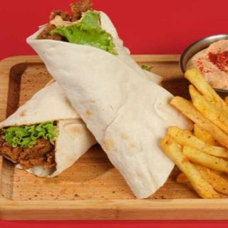 HARIYALI CHICKEN WRAP +FRIES +SAUCE