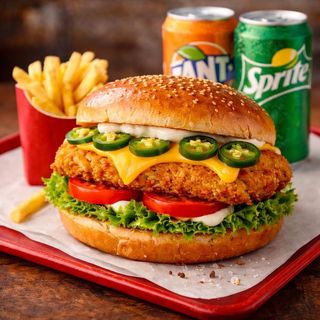 Schnitzel Chili Cheeseburger Menu