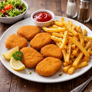 Chicken Nuggets with Fries