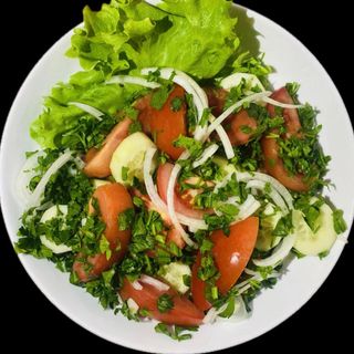 კიტრი -პომიდვრის სალათი