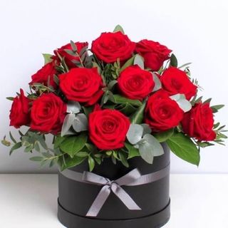 წითელი ვარდები (15ც) ბოქსში