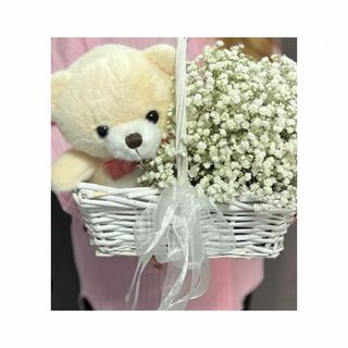 დათუნია და კალათი გიფსოფილებით