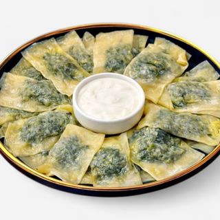 Dumplings with spinach