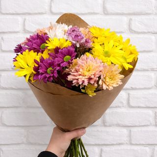 ფერადი ქრიზანთემა 10 ტოტი