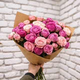 ჯუჯა ვარდების თაიგული 15 ტოტი