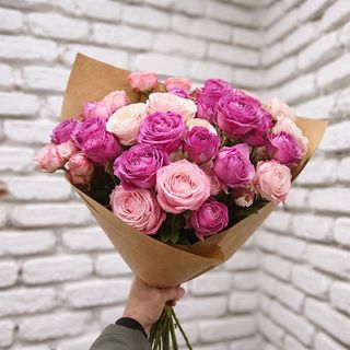 ჯუჯა ვარდების თაიგული 10 ტოტი