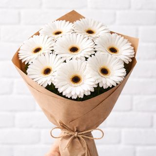 თეთრი გერბერა 8 ტოტი