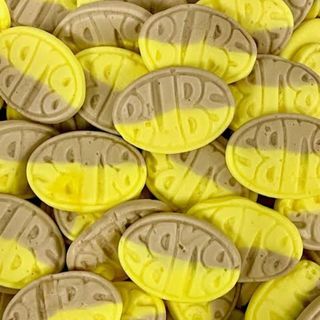 Bubs banana/toffee ovals 100g