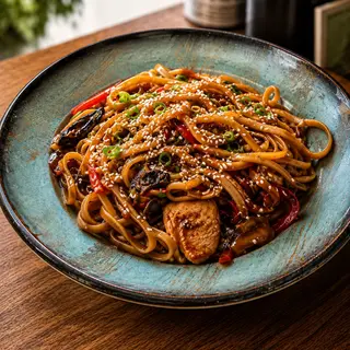 უდონი ქათმით/ Chicken Udon