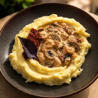ბეფსტროგანოვი პიურეთი/Beef Stroganoff Puree