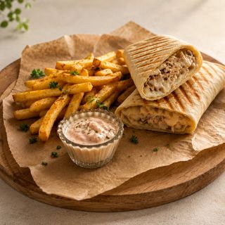 ქათმის შაურმა მოცარელათი / Chicken Shawarma with Mozzarella