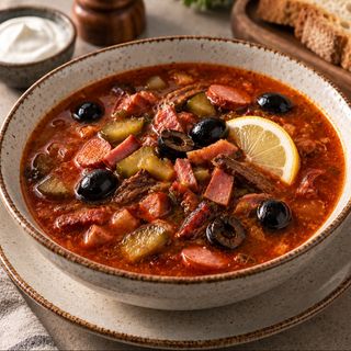 შერეული ხორცის სოლიანკა Mixed Meat Solyanka