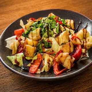 სალათი ხრაშუნა ბადრიჯნით/Crispy Eggplant Salad