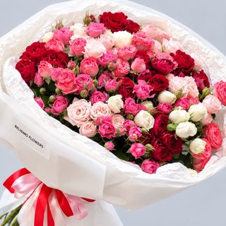 20 ტოტი ფერადი სპრეი ვარდი 20 Colorful Spray Rose Stems