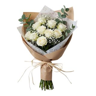 Premium white rose bouquet