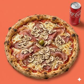 Premium pizza Barbossa + Coca-Cola 0.33 GRATIS