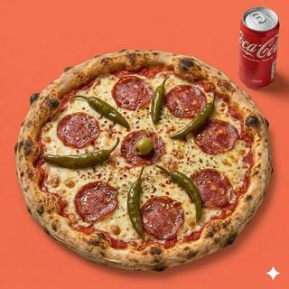 Pizza Diavolo + Coca-Cola 0.33 GRATIS