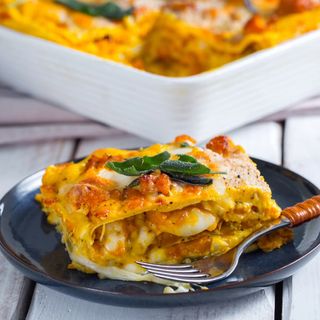 Lazanje s bučom i vrganjima