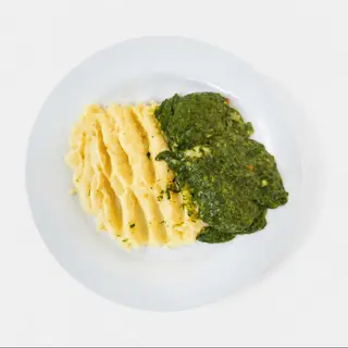 Špinat s pire krumpirom