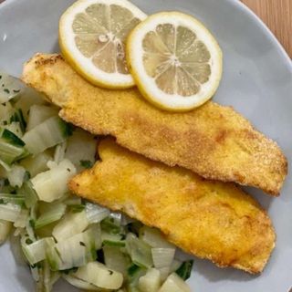 Pohani oslić, blitva s krumpirom