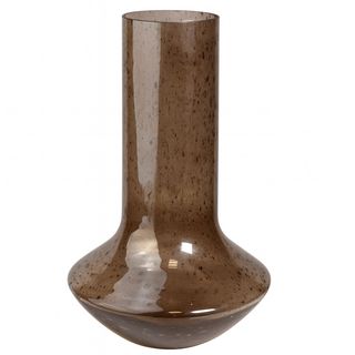 Vaza staklo h40 d24; smeđa