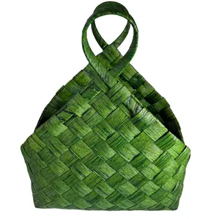 Košara home 39x24.5x35/42cm; zelena C1010254