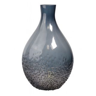 Vaza staklo h23 d15cm; plava