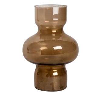 Vaza staklo h23 d15; smeđa