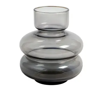 Vaza staklo h12 d12cm; siva A8051736
