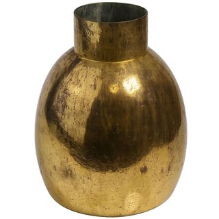 Vaza staklo h30 d21cm; zlatna