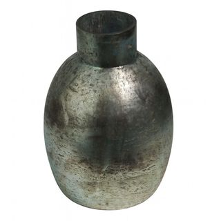 Vaza staklo h30 d21cm; plava s efektom