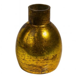 Vaza staklo h20 d15cm; zlatna