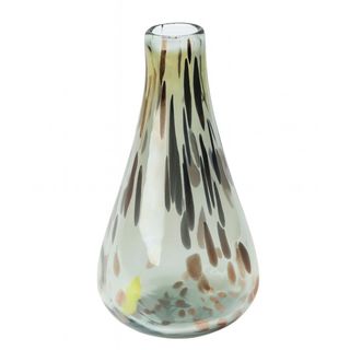 Vaza staklo h20 d12cm; zelena