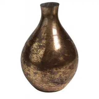 Vaza staklo h23 d15cm; zlatna A8051705
