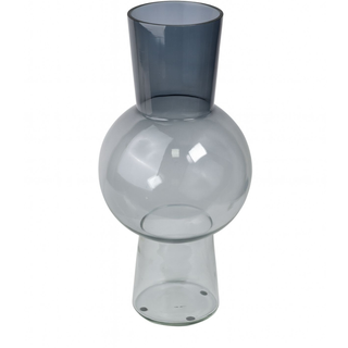Vaza staklo h38.5 d18.5cm; plava/transparent A8051711