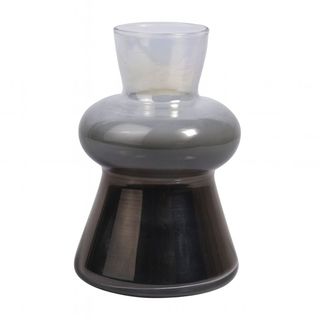 Vaza staklo h19 d13cm; siva