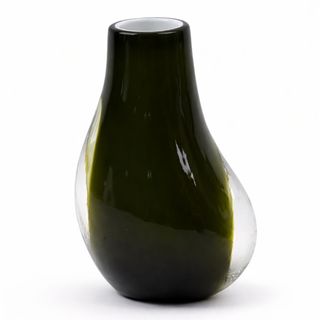 Dekorativna vaza staklo 14x12 h19cm; zelena A8051787