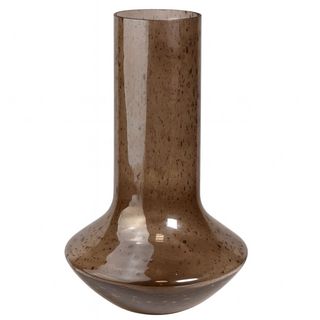 Vaza staklo h40 d24; smeđa