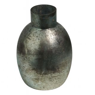 Vaza staklo h30 d21cm; plava s efektom