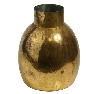Vaza staklo h30 d21cm; zlatna A8051723